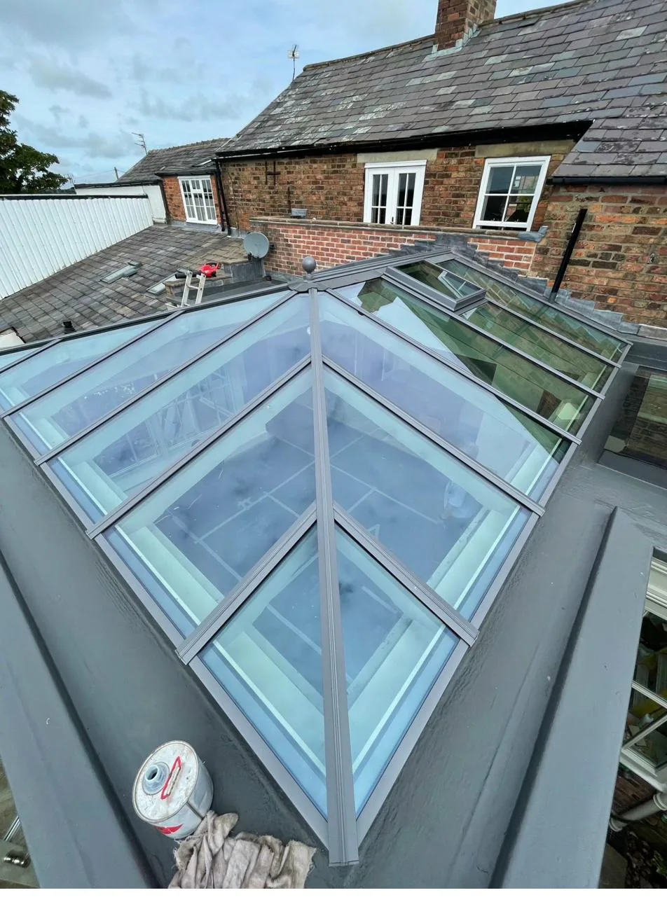 Bespoke roof lantern installation